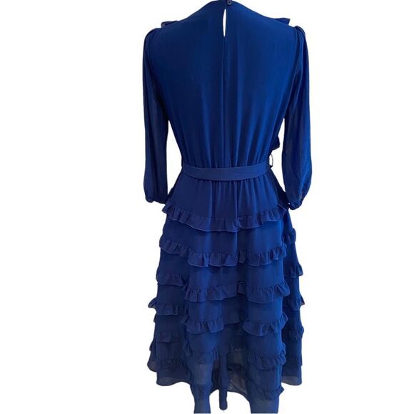 Blugirl Bluemarine Ruffled Dress Italy US Size 4 - Picture 7 of 11